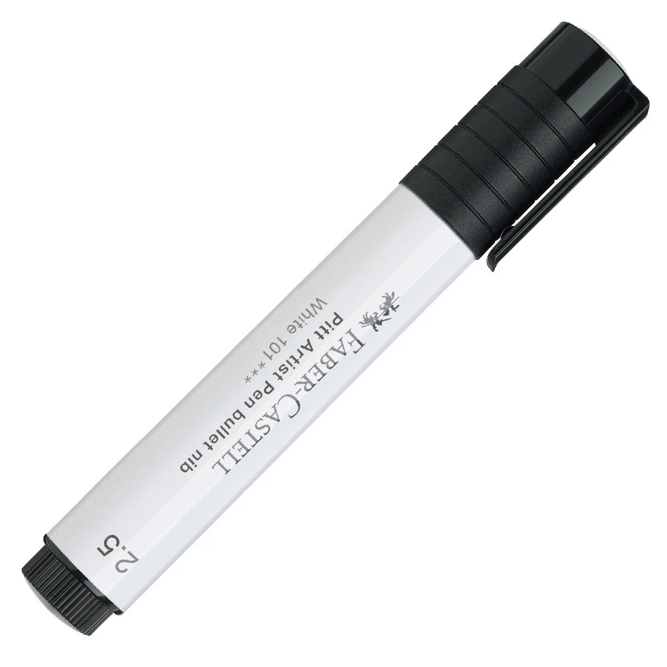 Faber-Castell Pitt Big Bullet Pen White - Image 2