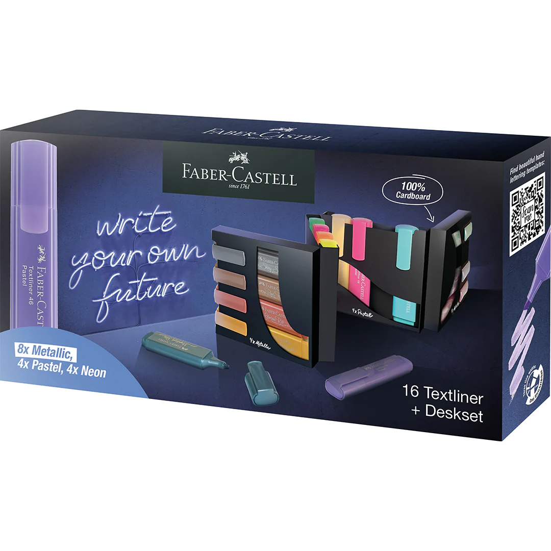 Faber-Castell Textliner 46 Desk Set of 16 - Image 2