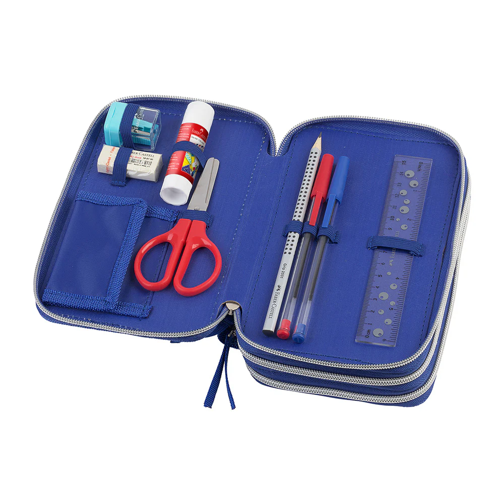Faber-Castell Triple Decker Filled School Pencil Case Dinosaur - Image 3