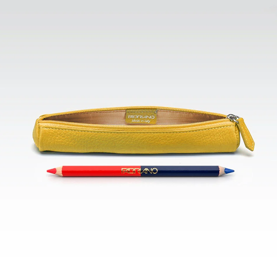 Fabriano Portapenne Tubino Pen Case Small Yellow - Image 2