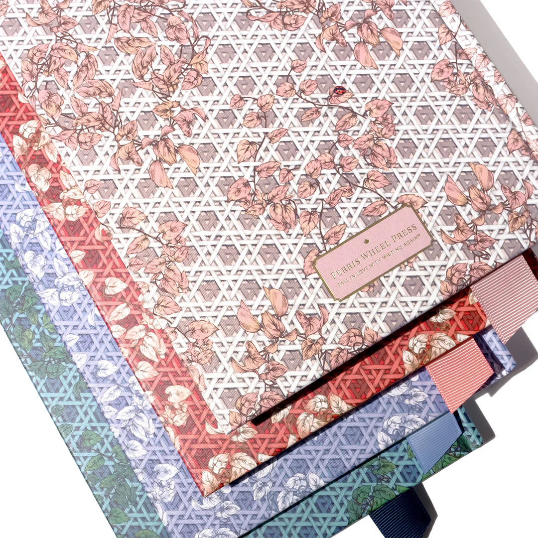 Ferris Wheel Press A5 Sketchbook Enveloped in Rattan Pink - Image 4