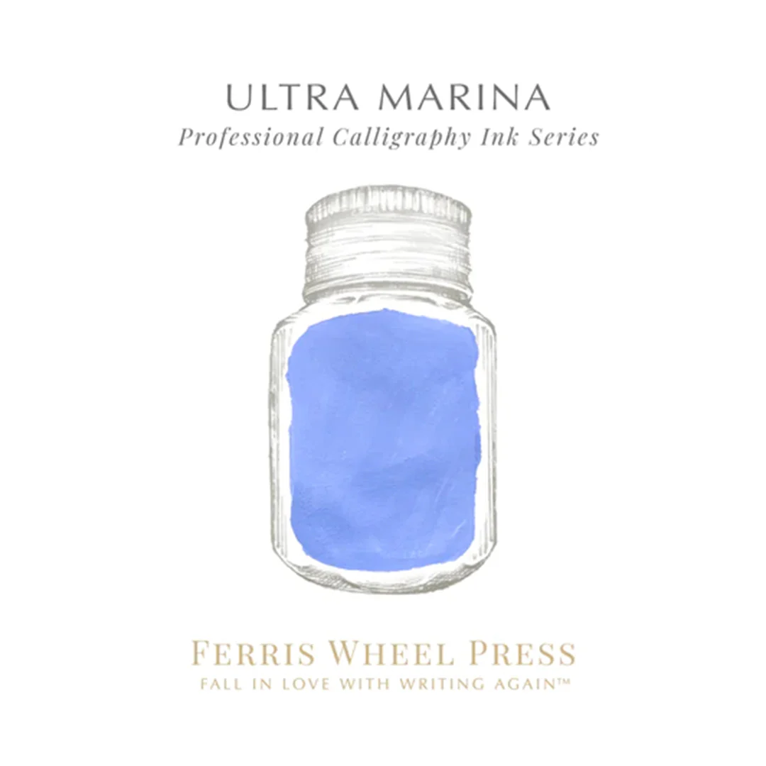Ferris Wheel Press Calligraphy Ink 28ml Ultra Marina - Image 2