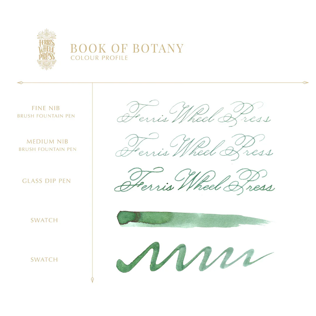 Ferris Wheel Press Everyday Fountain Pen Ink 10ml Book of Botany - Image 3