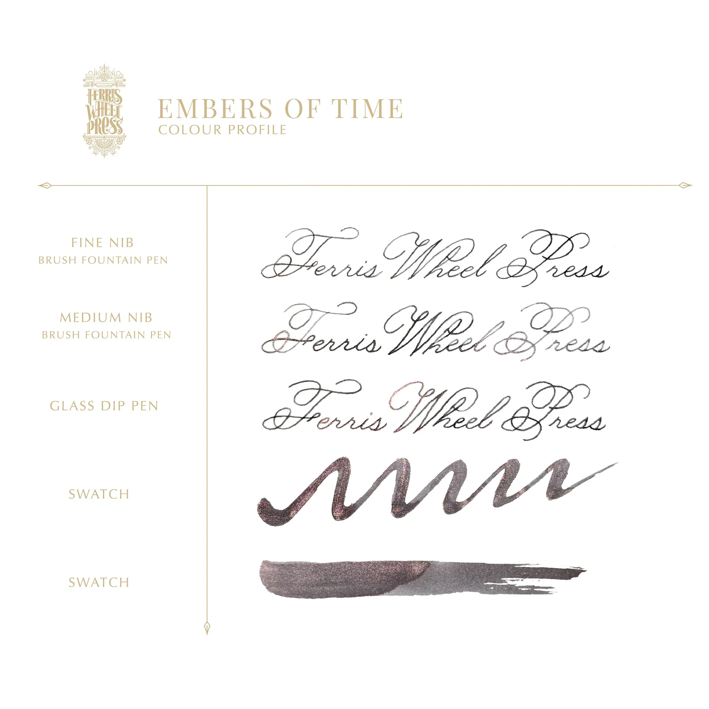 Ferris Wheel Press Everyday Fountain Pen Ink 10ml Embers Of Time - Image 3