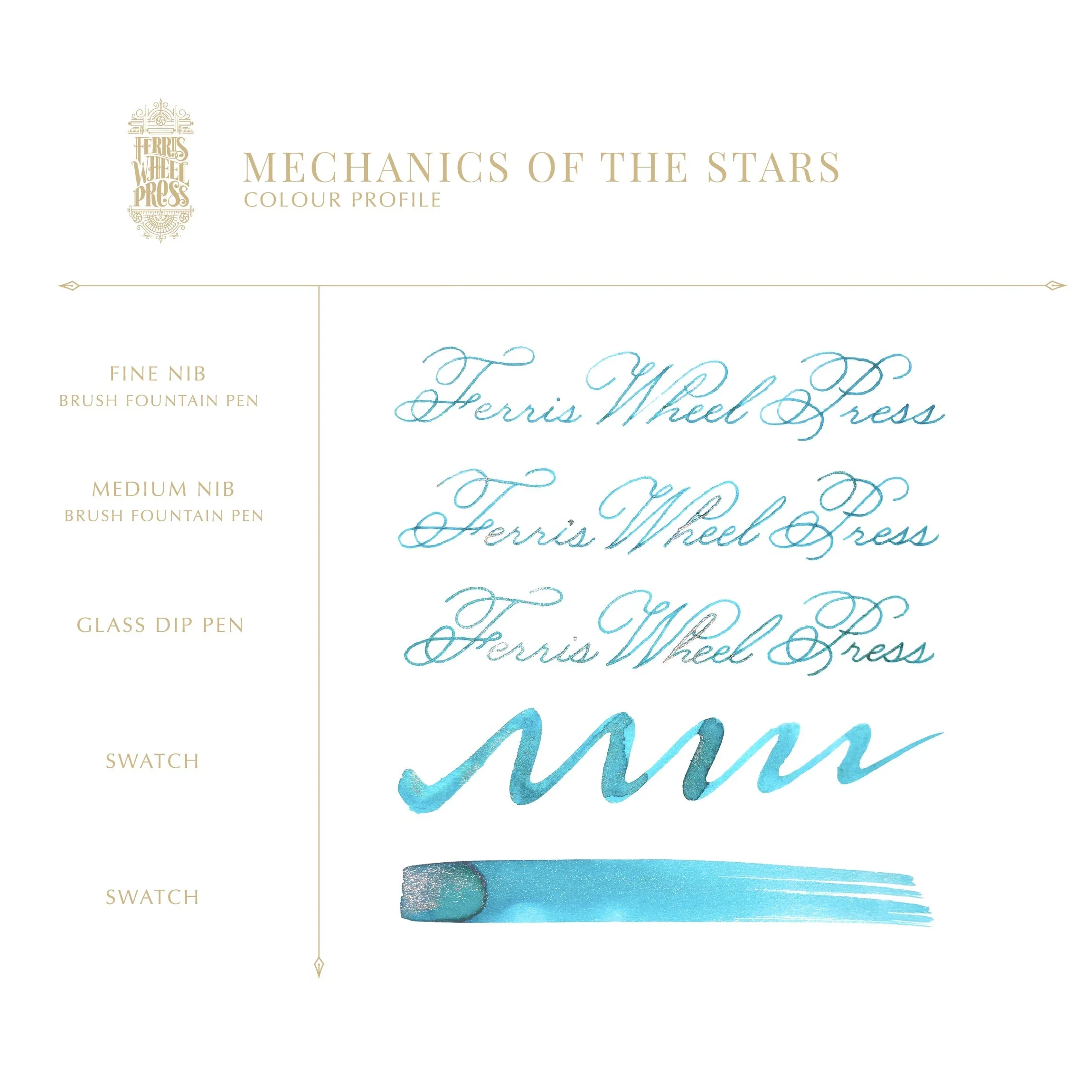Ferris Wheel Press Everyday Fountain Pen Ink 10ml Mechanics of the Stars - Image 3