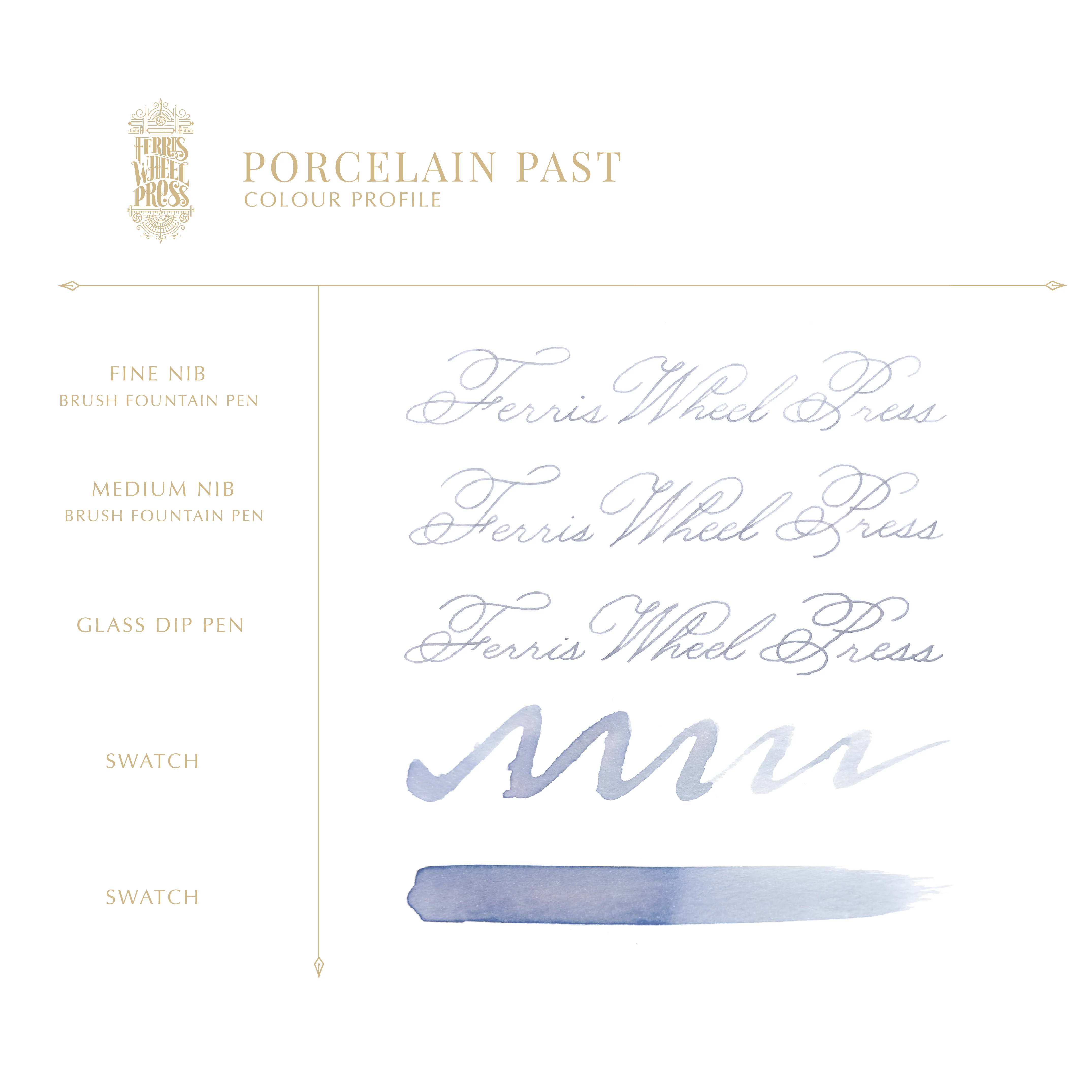 Ferris Wheel Press Fountain Pen Ink 38ml Porcelain Past - Image 3