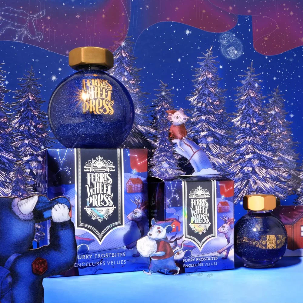 Ferris Wheel Press Ferritales Fountain Pen Ink 10ml Furry Frostbites - Image 4