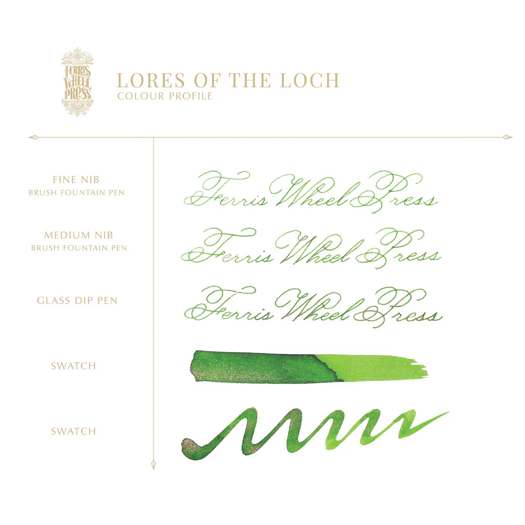 Ferris Wheel Press Ferritales Fountain Pen Ink 10ml Lores of the Loch - Image 3