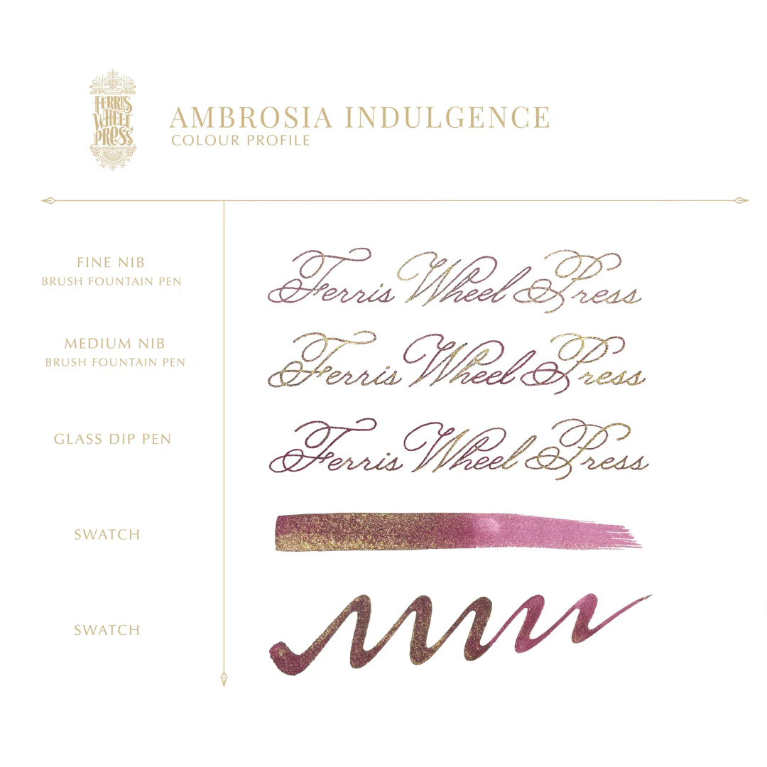Ferris Wheel Press Ferritales Fountain Pen Ink 20ml Ambrosia Indulgence - Image 2