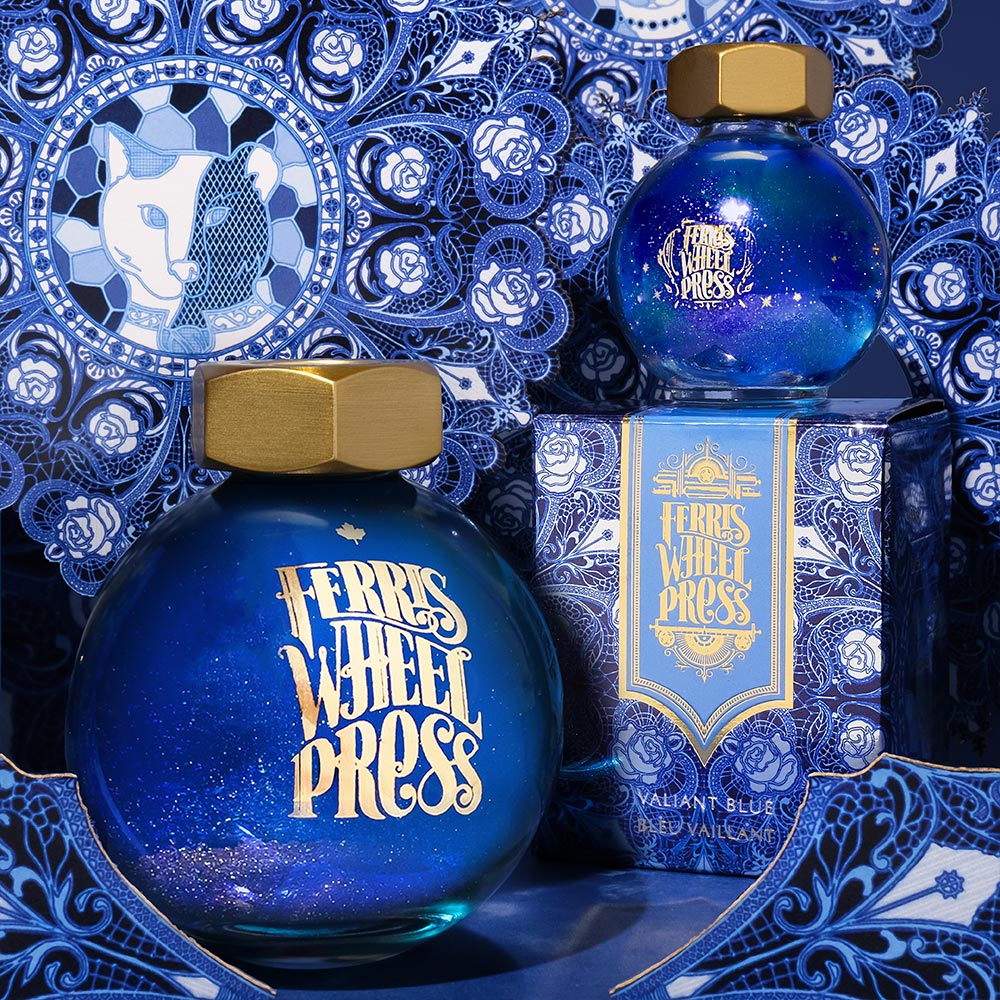 Ferris Wheel Press Ferritales Fountain Pen Ink 85ml Valiant Blue - Image 4