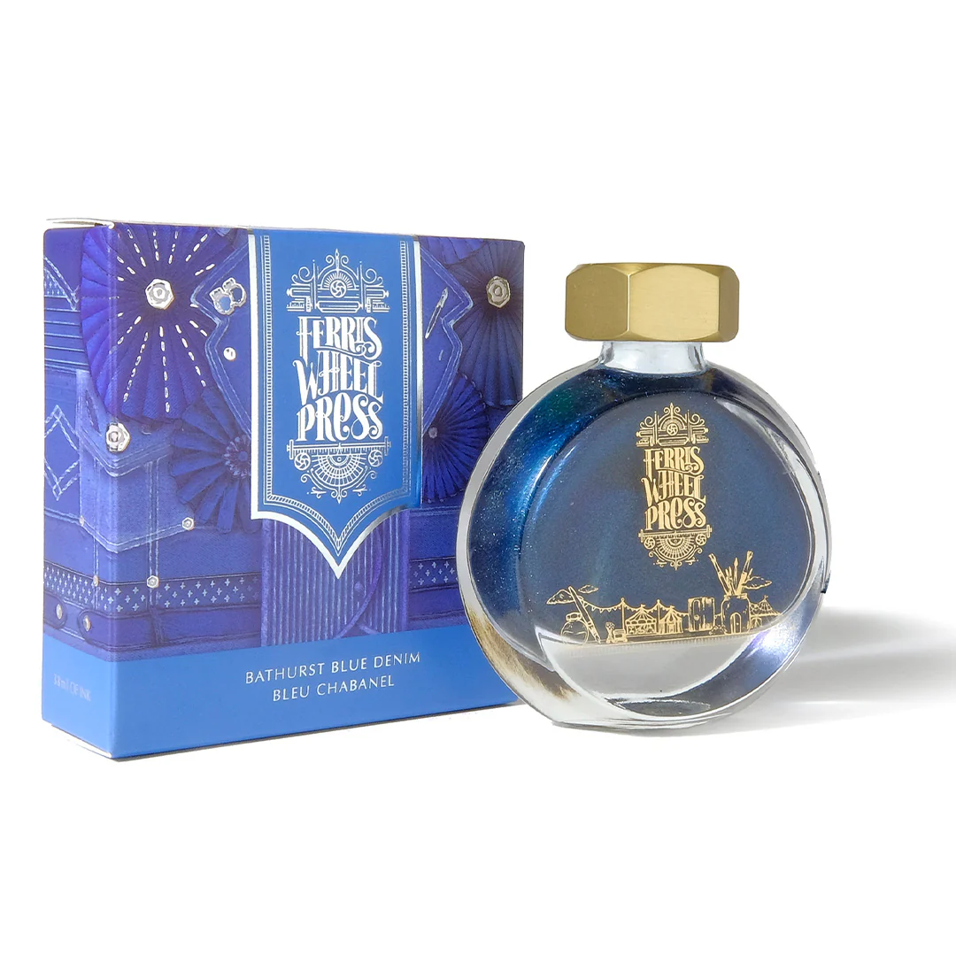 Ferris Wheel Press Fountain Pen Ink 38ml Bathurst Blue Denim