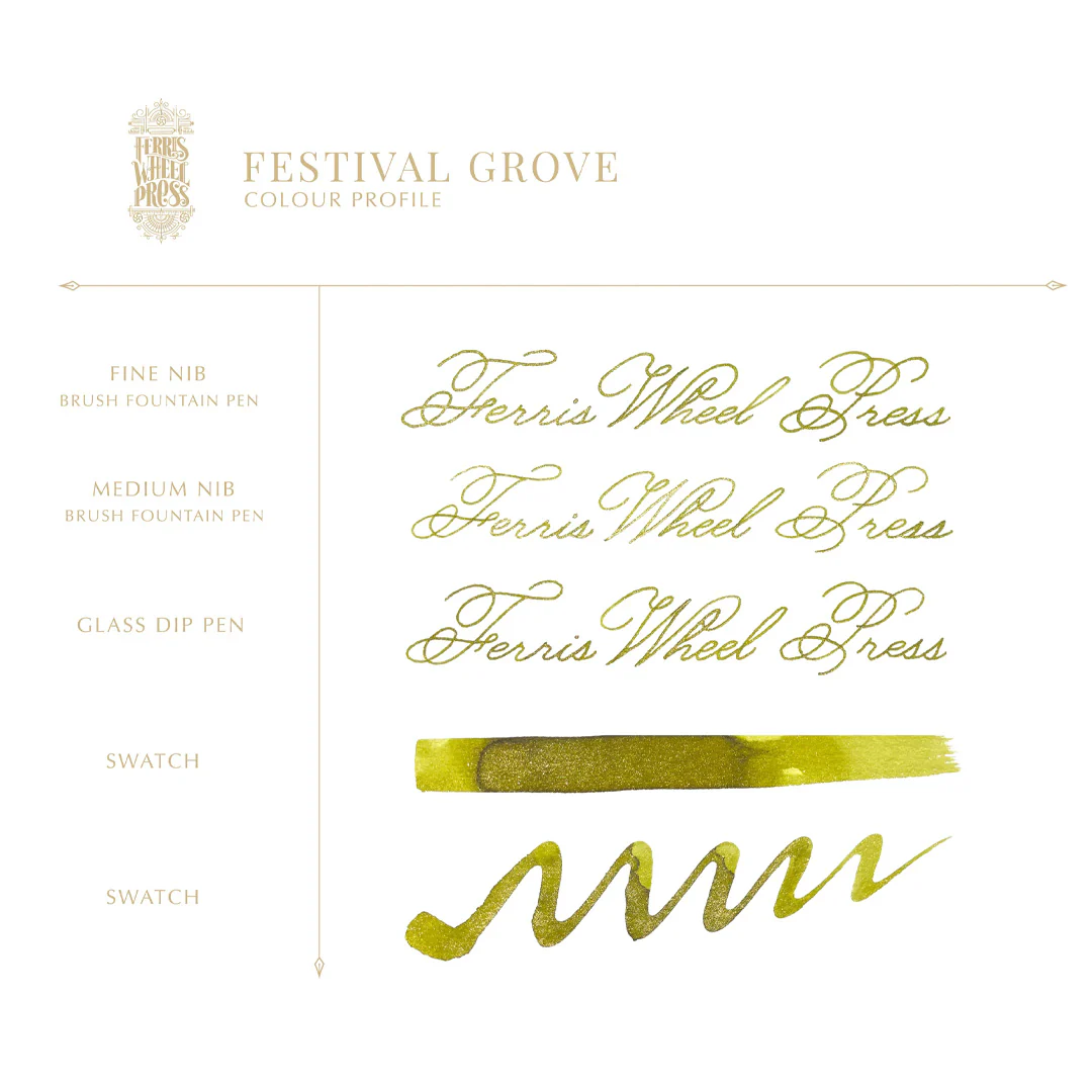 Ferris Wheel Press Fountain Pen Ink 38ml Festival Grove - Image 2