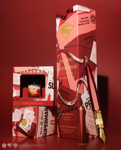 Ferris Wheel Press Superman Marquise Fountain Pen and 29ml Ink Set The Voice of Metropolis - Image 12