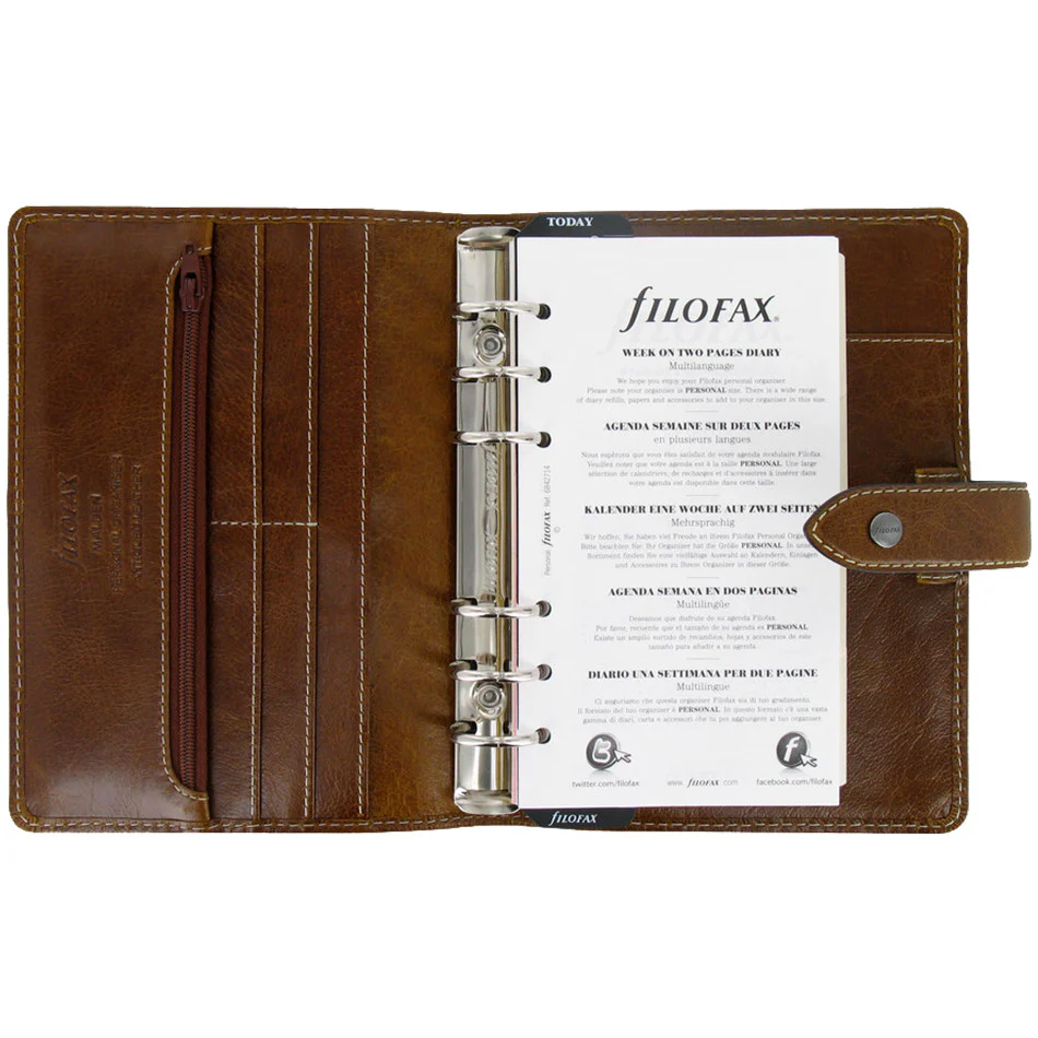 Filofax Malden Personal Organiser Ochre - Image 3