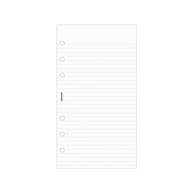 Filofax Notepaper Ruled White - Image 2