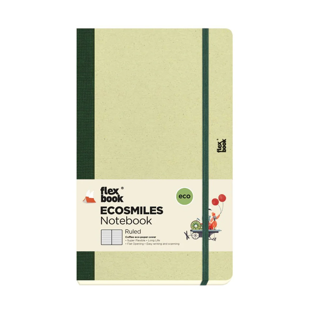 Flexbook Ecosmiles Ruled Notebook Medium Kiwifruit