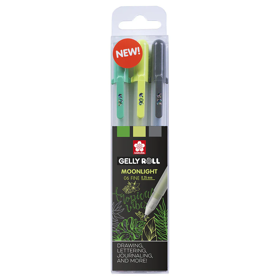 Gelly Roll Moonlight 06 Set of 3 Botanic