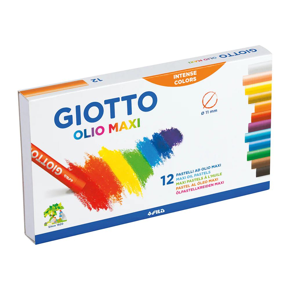Giotto Olio Maxi Intense Soft Oil Pastels Set of 12 - Image 2