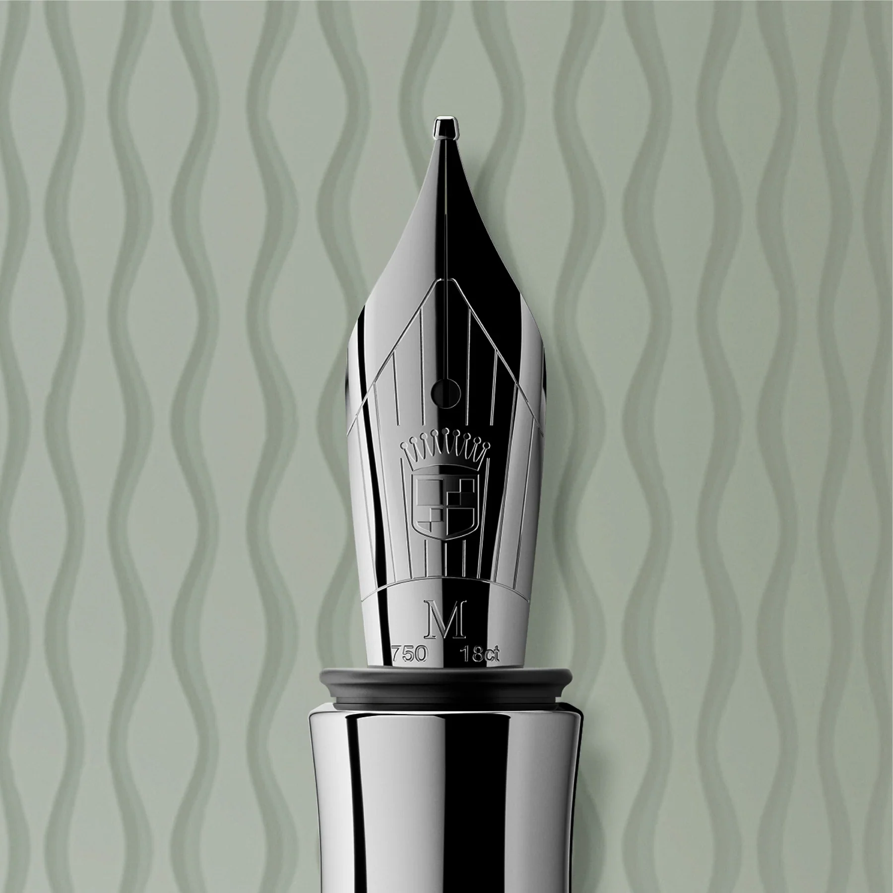 Graf von Faber-Castell Fountain Pen Guilloche Sage Green - Image 3