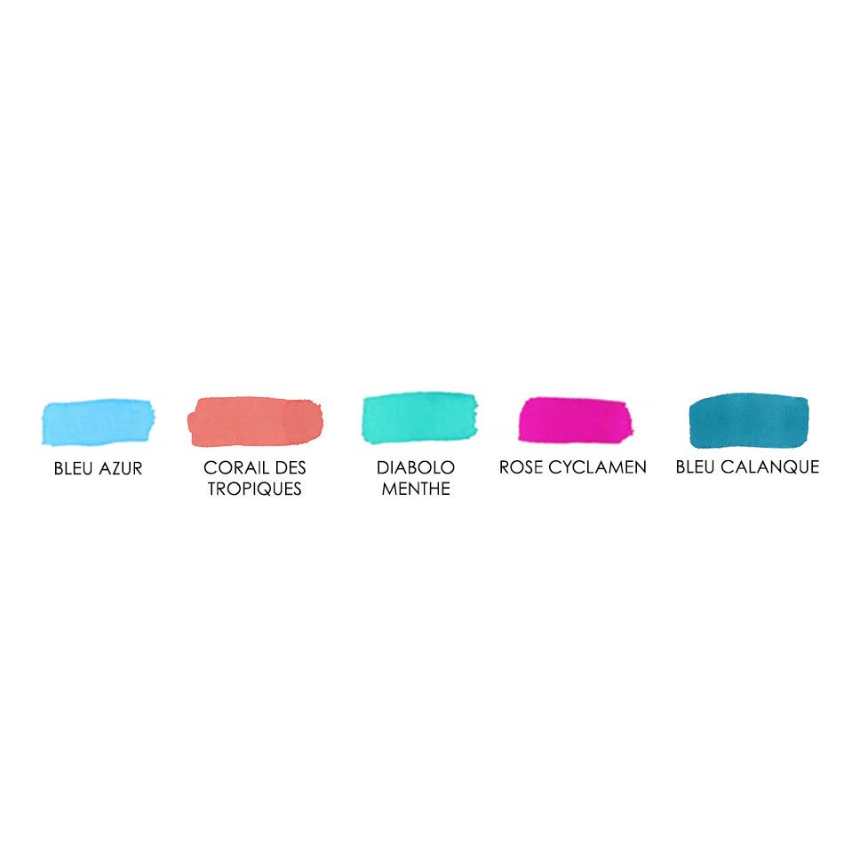 Herbin Seasons 5 Piece Assorted Ink Set Summer - Image 2