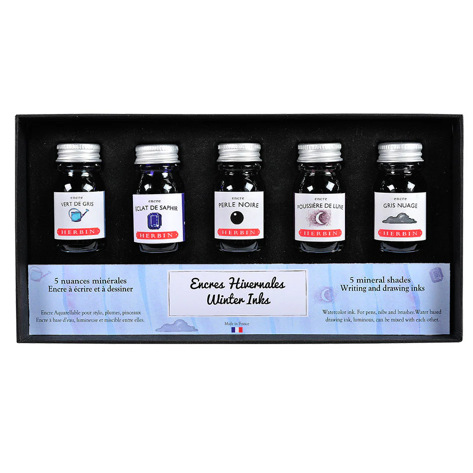 Herbin Seasons 5 Piece Assorted Ink Set Winter