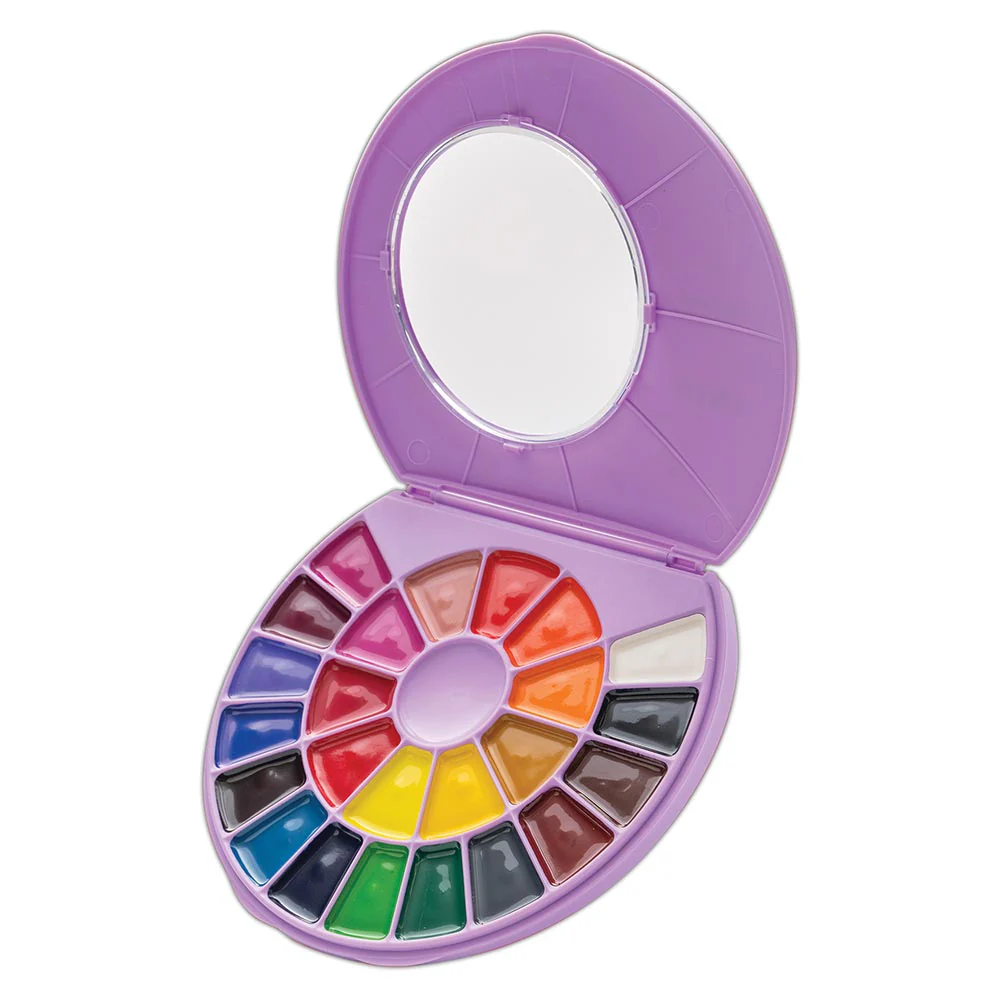 HIMI Semi-Moist Watercolour Set of 24 Pans + Brush Purple Case - Image 3