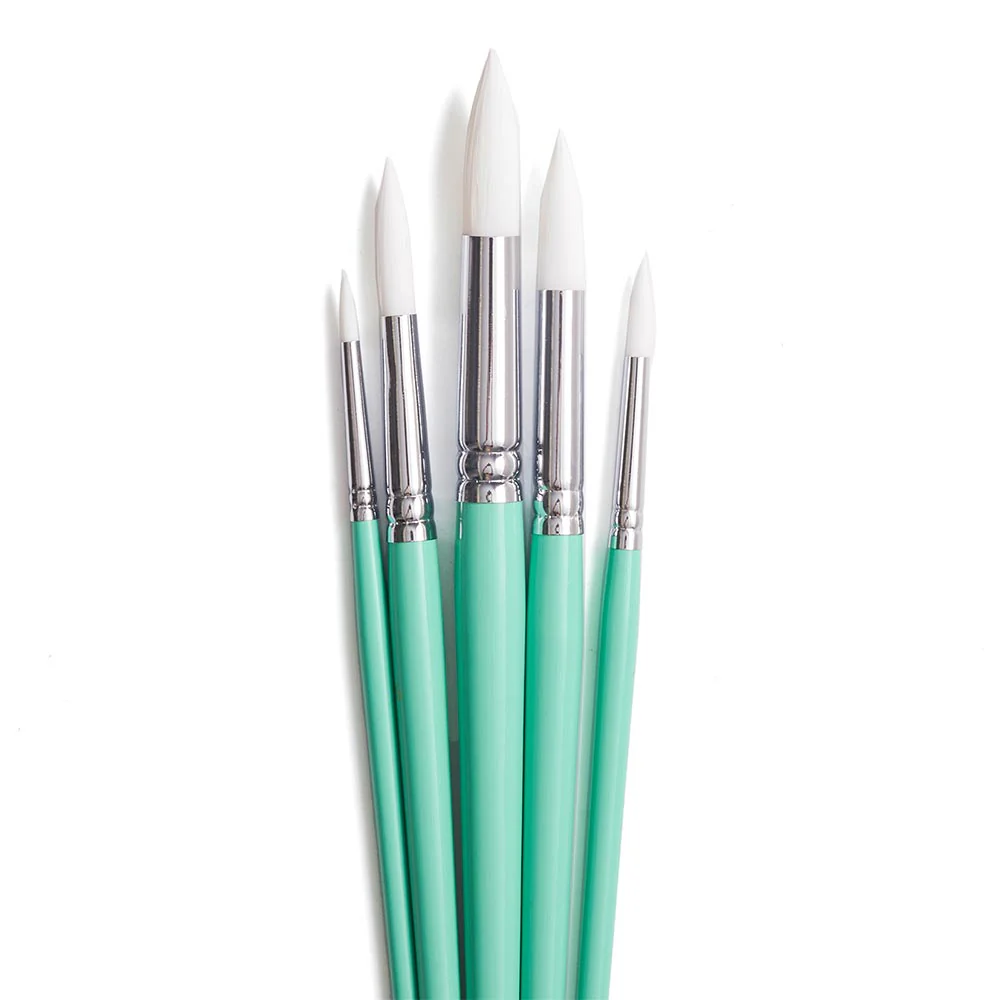 HIMI Set of 5 Round Brushes Green - Image 2