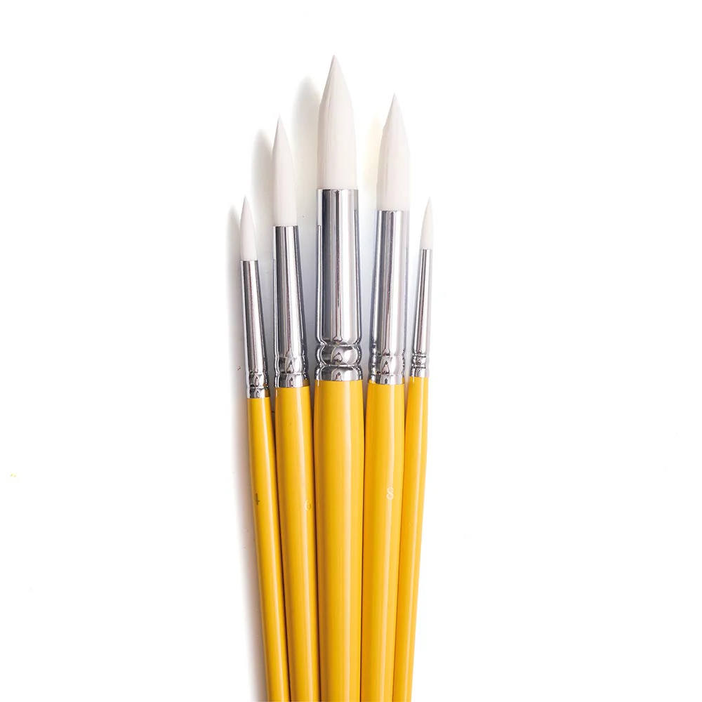HIMI Set of 5 Round Brushes Yellow - Image 2