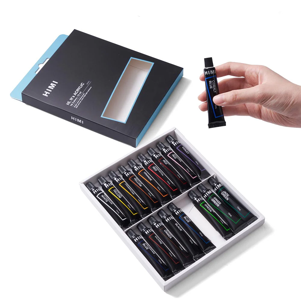 HIMI Tube Acrylic Set of 18 Colours 12ml - Image 4