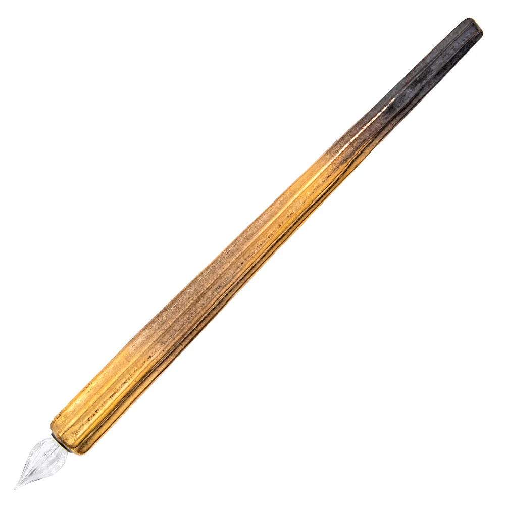 HIZEN5 Saga Collective Japanese Ceramic Glass Dip Pen Gold