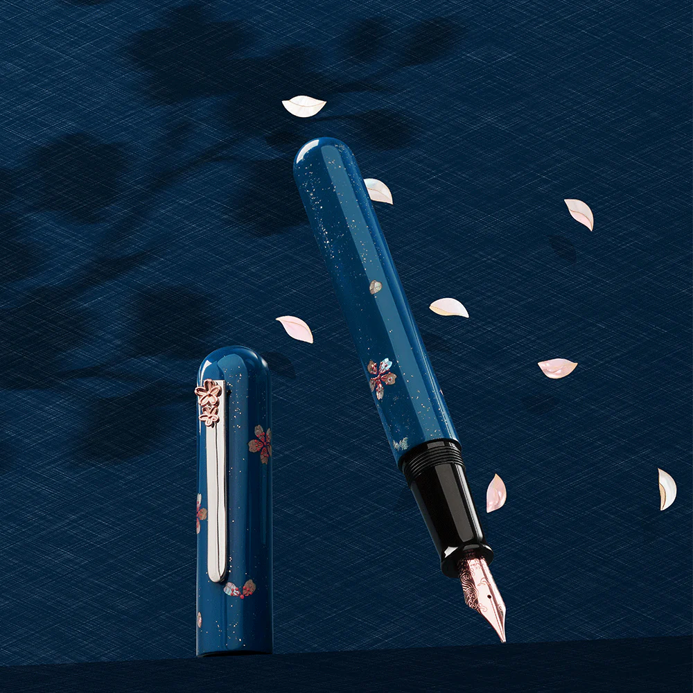 IKKAKU by Nahvalur Cherry Blossom Fountain Pen 14K Nib - Image 4