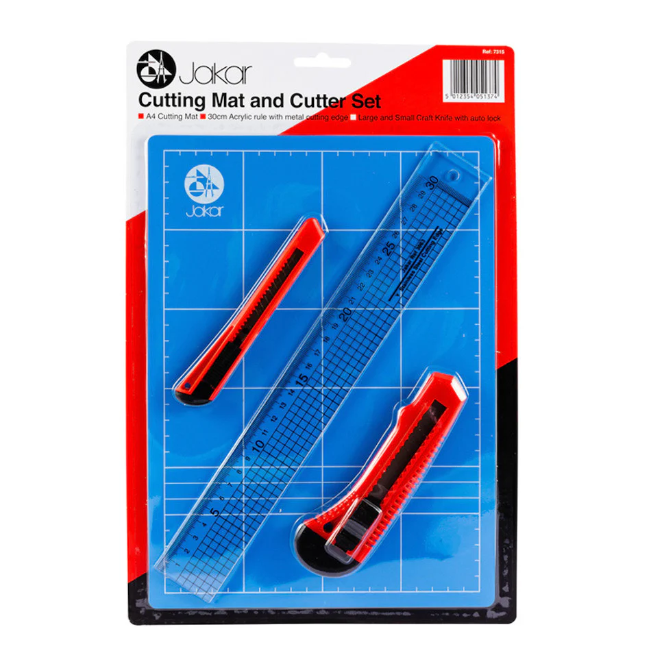 Jakar Cutter Set with A4 Cutting Mat
