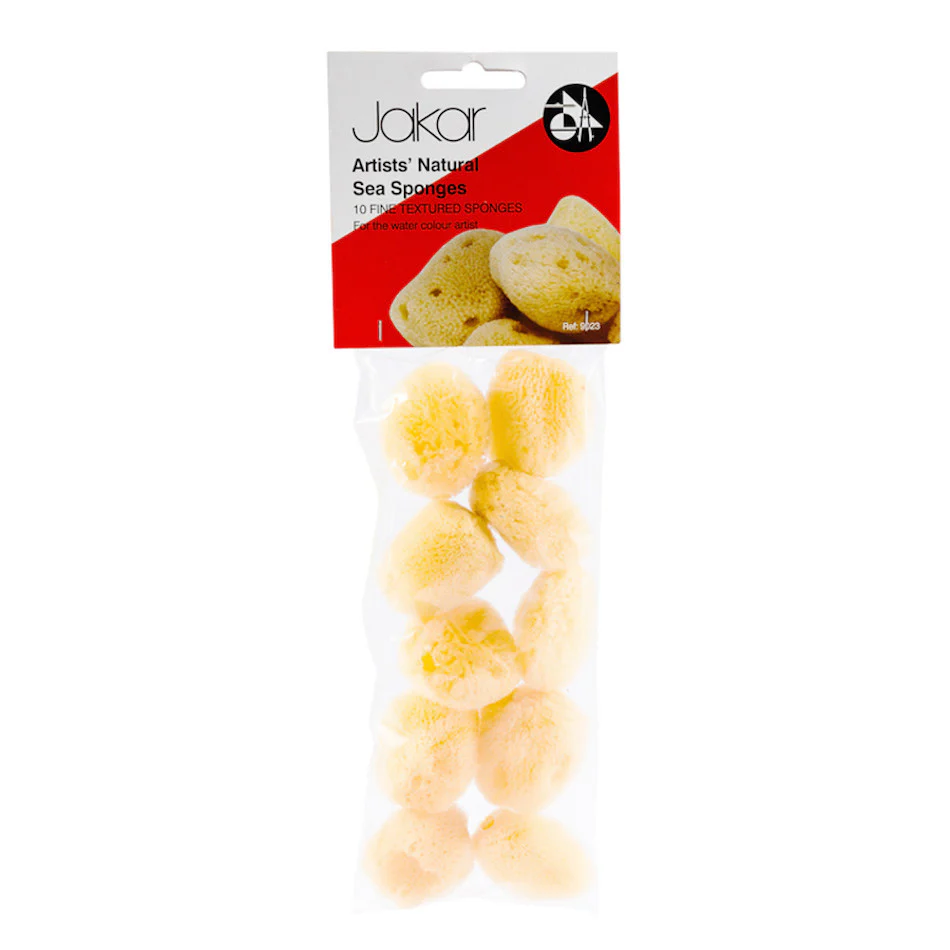 Jakar Natural Sea Sponge Set of 10