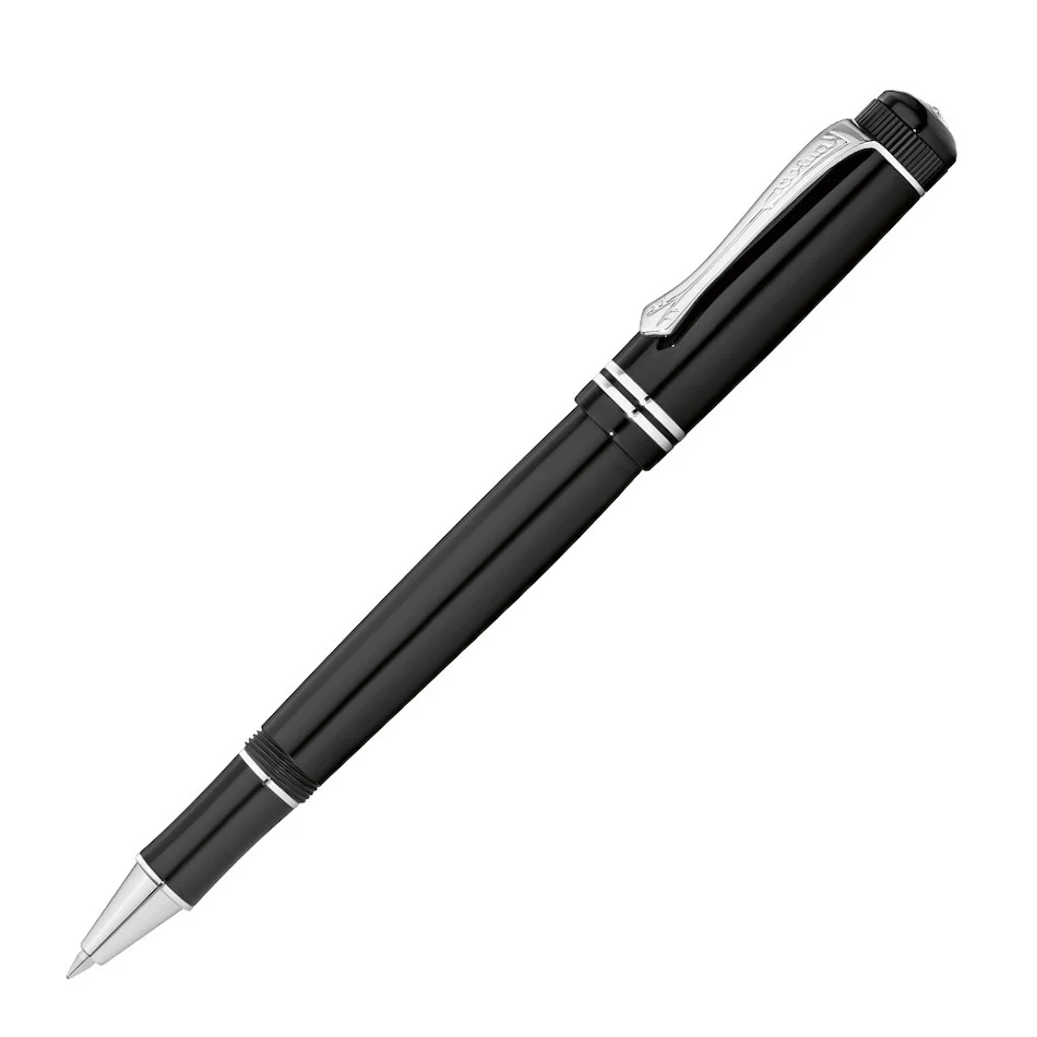 Kaweco Dia 2 Rollerball Pen Black with Chrome Trim