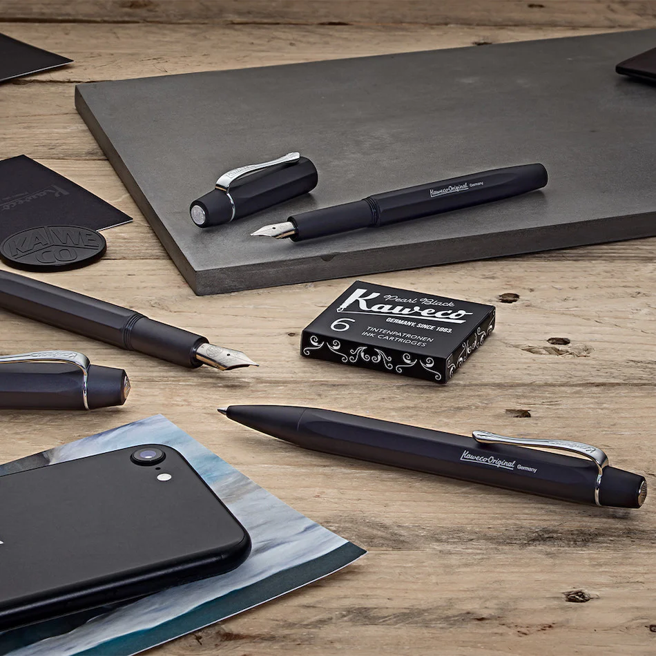 Kaweco Original Ballpoint Pen Black Chrome - Image 2