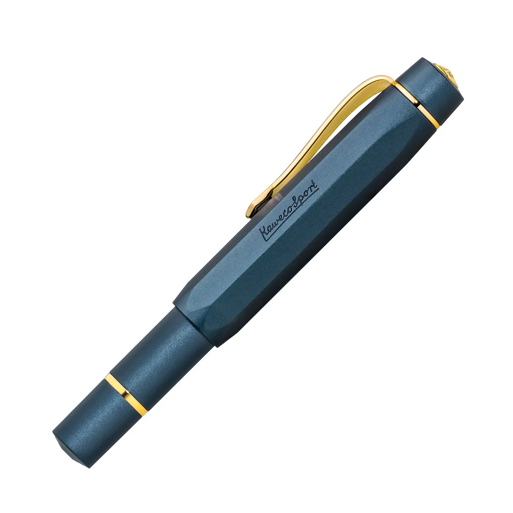 Kaweco Sport Piston Filler Fountain Pen and 32ml Ink Set Navy - Image 3