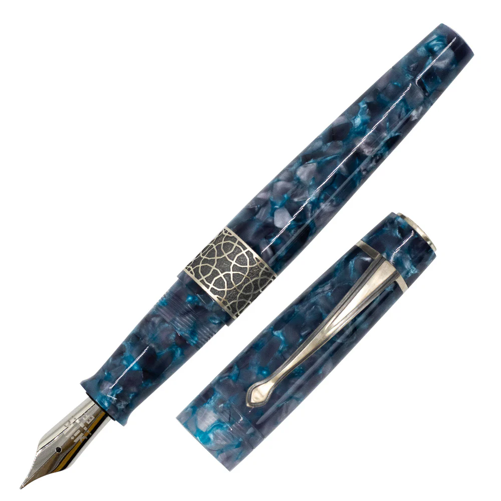 Kilk Celestial Fountain Pen Blue Chipped