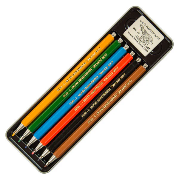 Koh-I-Noor Versatil 5217 Clutch Pencils Set of 6 - Image 5