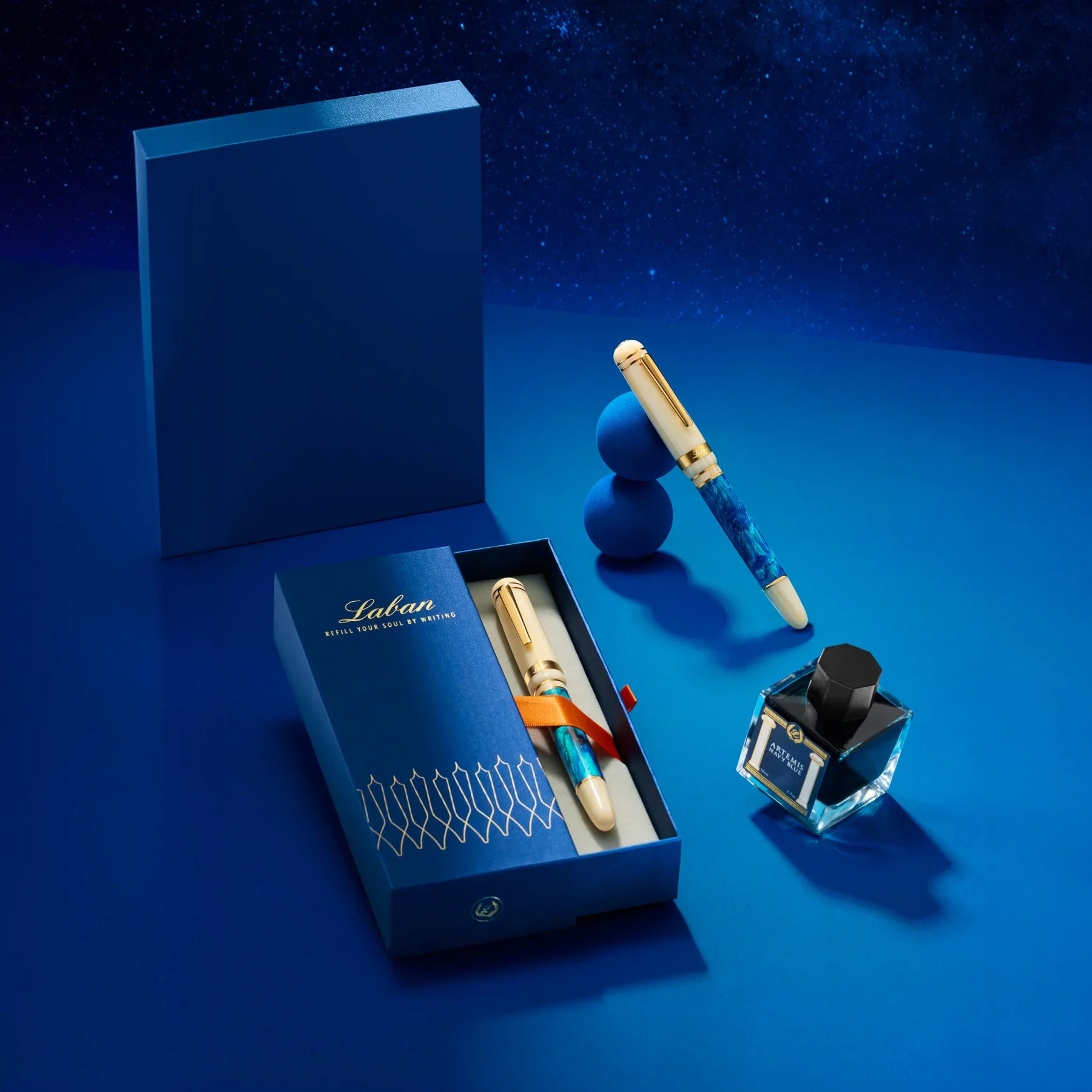 Laban 326 Fountain Pen Blue Mirage - Image 2