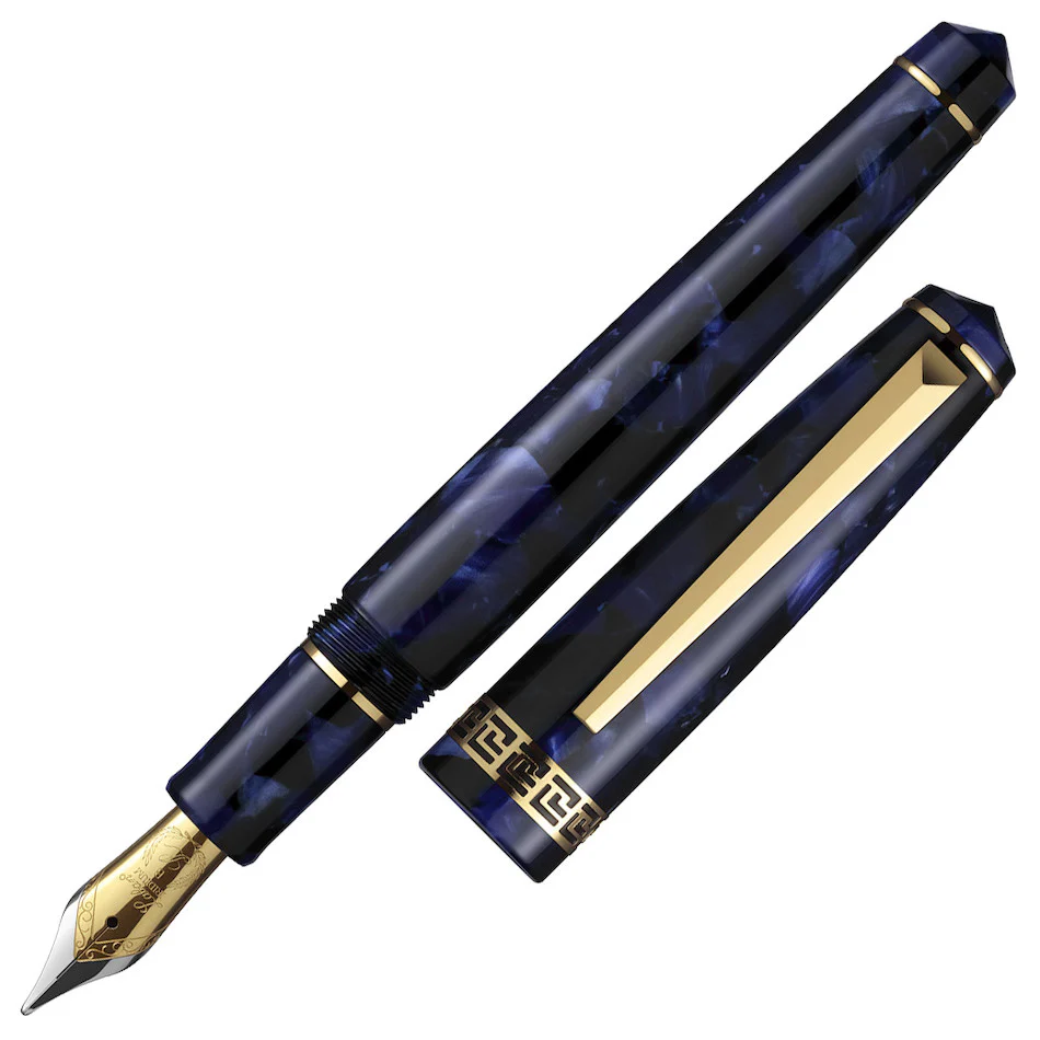 Laban Rosa Fountain Pen Blue Marble