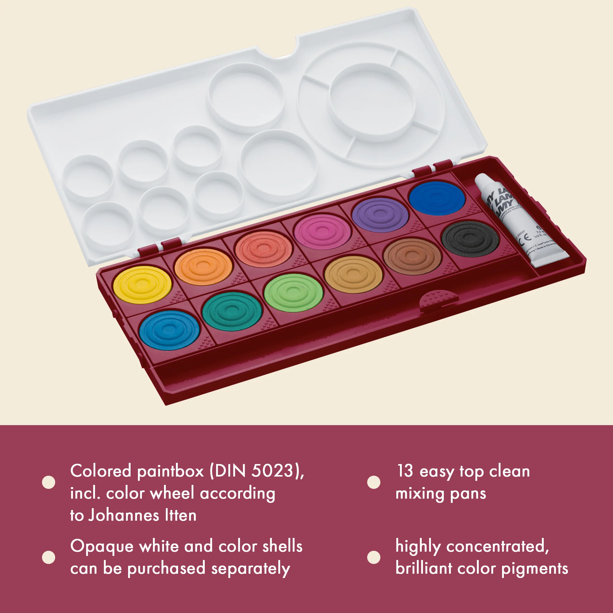 LAMY aquaplus Multiplus Paint Box of 12 Colours - Image 3