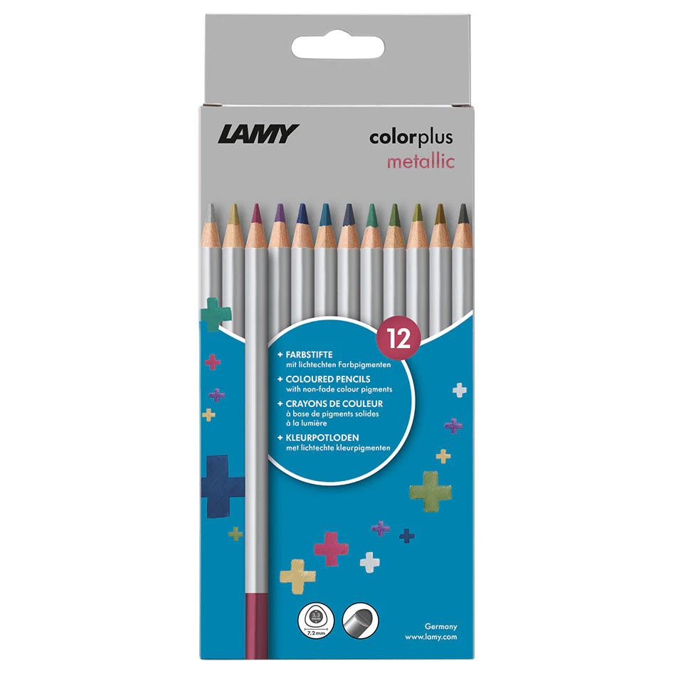 LAMY colorplus Coloured Pencil Box of 12 Metallic