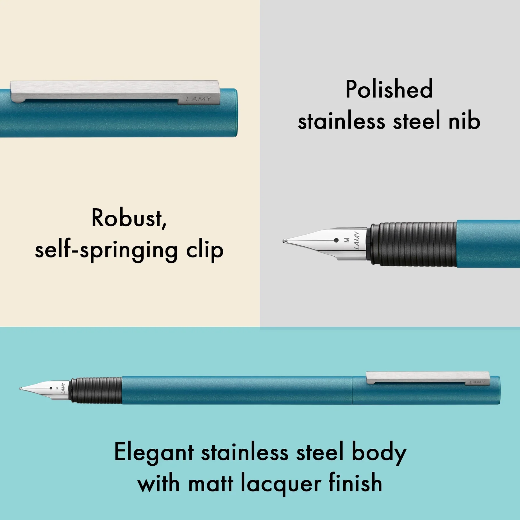 LAMY cp1 Fountain Pen Aquamarine - Image 4