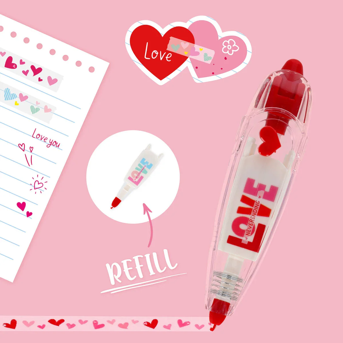 Legami Deco Tape Hearts - Image 3