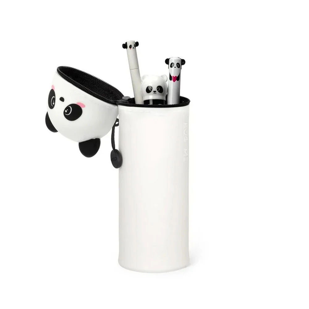 Legami Kawaii 2-in-1 Soft Silicone Pencil Case Panda - Image 2