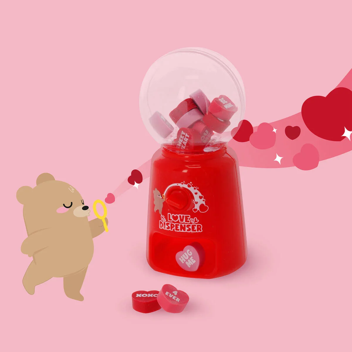 Legami Mini Eraser Dispenser Heart - Image 4