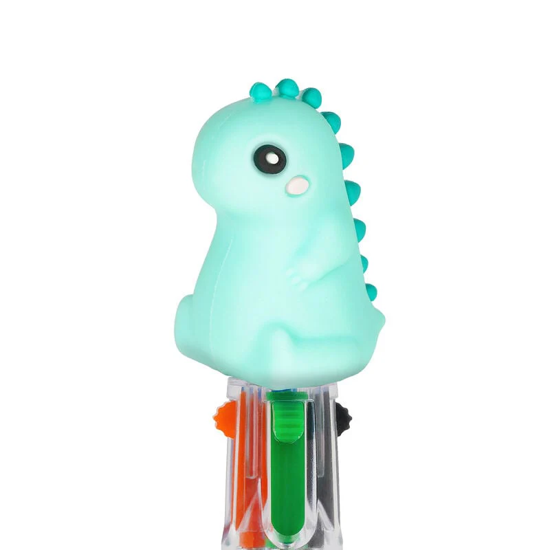 Legami Mini Magic Rainbow 4-colour Ballpoint Pen Dino - Image 3