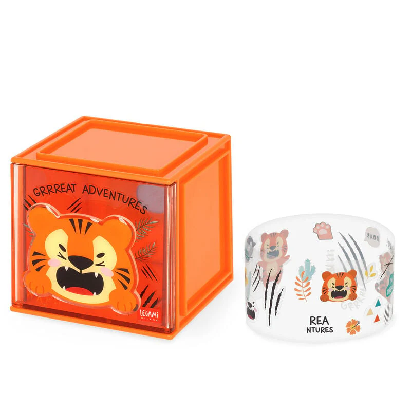 Legami Cutie Cube Stackable Organiser Tiger - Image 2