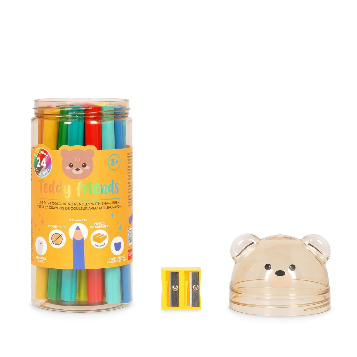 Legami Teddy Bear Colouring Pencils - Image 2