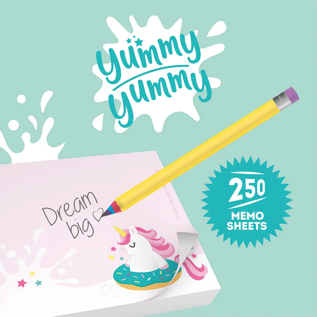 Legami Yummy Yummy Memo Pad Unicorn - Image 6